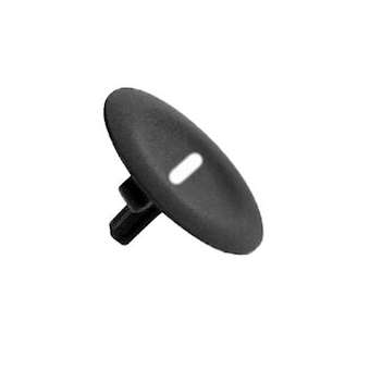 Harmony cabochon lisse - - noir pour poussoir rond D22|Schneider Electric-SCHZBA2935