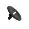 Harmony cabochon lisse - - noir pour poussoir rond D22|Schneider Electric-SCHZBA2935