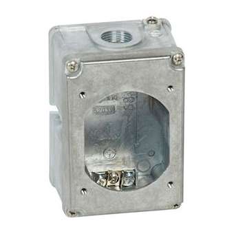 Boîtier réversible simple Hypra pour prise 2P+T IP44 16A - métal|Legrand-LEG052039