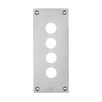 Harmony XAPE - plastron percé - métallique - 4 perçages horizontaux|Schneider Electric-SCHXAPE304