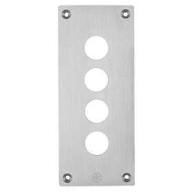 Harmony XAPE - plastron percé - métallique - 4 perçages horizontaux|Schneider Electric-SCHXAPE304
