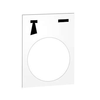Harmony - étiquette - 30x40mm - blanc - marche-alarme|Schneider Electric-SCHZB2BY4935