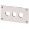 Plastron d'encastrement, 3 emplacements de montage|Eaton industries-EONM22-E3