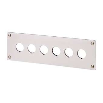 Plastron d'encastrement, 6 emplacements de montage|Eaton industries-EONM22-E6