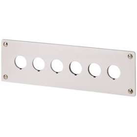 Plastron d'encastrement, 6 emplacements de montage|Eaton industries-EONM22-E6