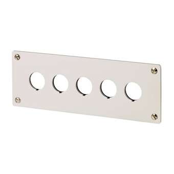 Plastron d'encastrement, 5 emplacements de montage|Eaton industries-EONM22-E5