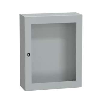 Spacial S3D - H1000xL800xP300 + porte vitrée|Schneider Electric-SCHNSYS3D10830T