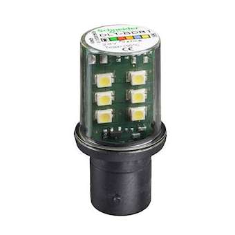 Harmony - lampe de signalisation LED - blanc - BA 15d - 24V|Schneider Electric-SCHDL1BDB1