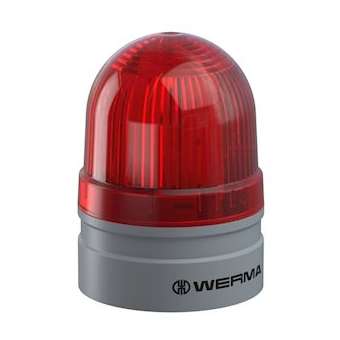 EvoSIGNAL Mini - Feu fixe/clignotant - 12VAC/DC - Rouge - Montage polyvalent|-WRM26011074