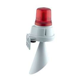 Trompe 100dB avec flash 1J 24Vca/cc optique Rouge IP65|AE&T-APQF100TX0243