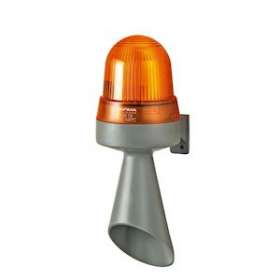 Combiné Feu fixe & trompe 98dB - Série 424 - 24VAC/DC - Orange - Mural|-WRM42432075