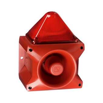 Combiné sirène 117 dB feu flash 10J 115Vca optique Orange IP66|AE&T-APQPIL11010J1152