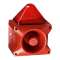 Combiné sirène 122 dB feu flash 10J 48Vcc optique Orange IP66