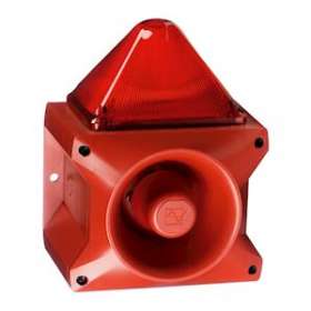 Combiné sirène 117 dB feu flash 15J 115Vca optique Jaune IP66|AE&T-APQPIL11015J1155