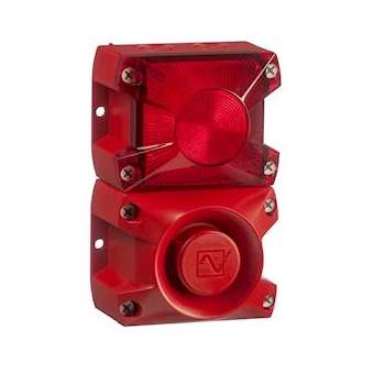 Combiné 105 dB(A) feu flash 5 J 48Vcc optique Jaune IP66|AE&T-APQPIL1000485