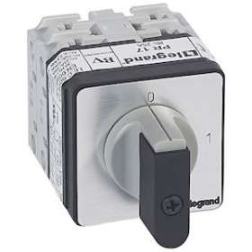 Commutateur à cames inter marche/arrêt PR17 3P 3 contacts fixation vis sur porte|Legrand-LEG027407