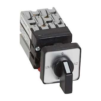 Mini commutateur de mesure de voltmètre sans neutre - fixation D22 sur porte|Legrand-LEG023527