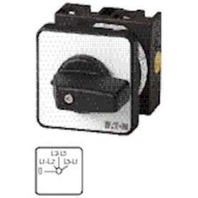 Commut. de voltmètre, cont.: 4, 20A, à acc.,encastré, fixation centrale|Eaton industries-EONT0-2-15920-EZ