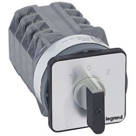 Commutateur - inverseur avec arrêt 45DEG - PR 40 - 4P - 8 contacts - fixation vi|Legrand-LEG027453