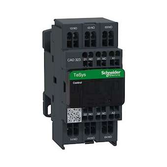 TeSys CAD323 - contacteur - 3F+2O - instantané - 10A - 24Vca|Schneider Electric-SCHCAD323B7