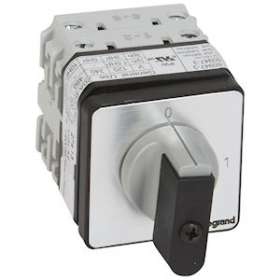 Commutateur à cames inter marche/arrêt PR21 4P 4 contacts fixation vis sur porte|Legrand-LEG027413