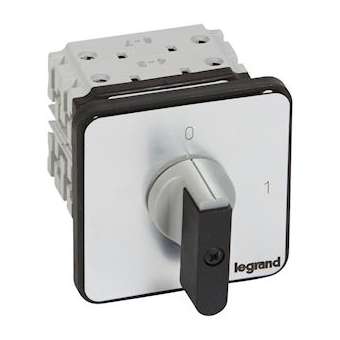 Commutateur à cames inter marche/arrêt PR26 4P 4 contacts fixation vis sur porte|Legrand-LEG027418