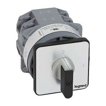 Commutateur à cames inter marche/arrêt PR63 4P 4 contacts fixation vis sur porte|Legrand-LEG027428