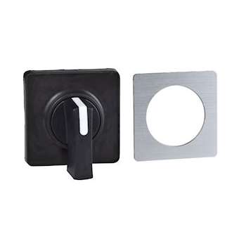 Harmony - tête de manoeuvre - 45x45mm - métal.- crosse noire - marquage à graver|Schneider Electric-SCHKBC1H