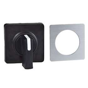 Harmony - tête de manoeuvre - 45x45mm - métal.- crosse noire - marquage à graver|Schneider Electric-SCHKBC1H