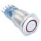 MAS2MQF-22E/R/12V/S/IP67 : bouton poussoir 2NO/NF momentané pour découpe D16mm