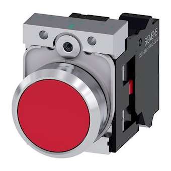 BOUTON-POUSSOIR, ROUGE|Siemens Industries et Infrastructures-SIE3SU1150-0AB20-3CA0