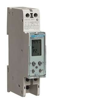 Interrupteur horaire électronique compact 1 voie sur 7 jours, 10 programmes|Hager-HAGEG072