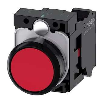 BOUTON-POUSSOIR, ROUGE|Siemens Industries et Infrastructures-SIE3SU1100-0AB20-3CA0