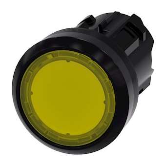 BOUTON-POUSSOIR LUMINEUX, JAUNE|Siemens Industries et Infrastructures-SIE3SU1001-0AB30-0AA0