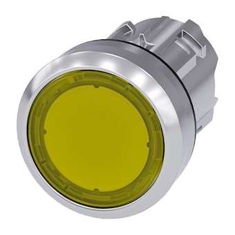 BOUTON-POUSSOIR LUMINEUX, JAUNE|Siemens Industries et Infrastructures-SIE3SU1051-0AB30-0AA0