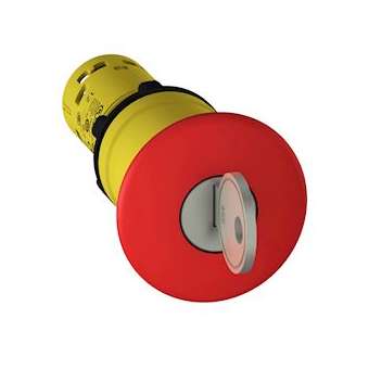 Harmony arrêt d'urgence - rouge D40mm - D22 - déverouillage à clé - 1O+1F|Schneider Electric-SCHXB7NS9445