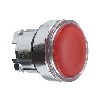 Harmony XB4 - tête bouton poussoir - affleurant pour étiquette - D22 - rouge|Schneider Electric-SCHZB4BA48