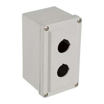 Harmony 9001SK - poste de commande vide - plastique - 2 découpes - D30|Schneider Electric-SCH9001SKY2