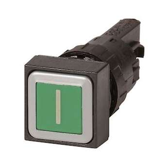 Bouton-poussoir, vert I, à rappel|Eaton industries-EONQ18D-11