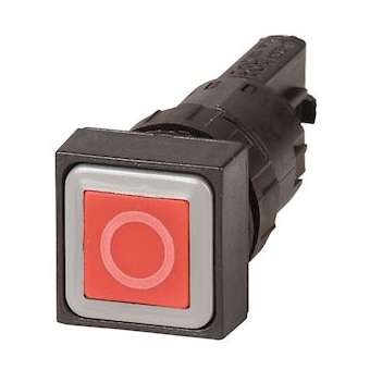 Bouton-poussoir, rouge 0, à rappel|Eaton industries-EONQ25D-10