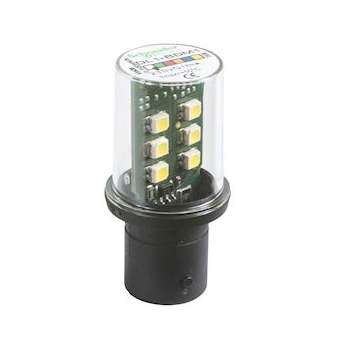 Harmony - lampe de signalisation LED - blanc - BA 15d - 230V|Schneider Electric-SCHDL1BDM1