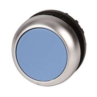 Bouton-poussoir, plat, bleu, à rappel|Eaton industries-EONM22-D-B