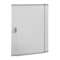 Porte galbée métal pour coffret et armoire XL³400 et XL³160 hauteur 600mm