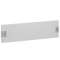 Plastron plein métal 1/4 tour pour coffrets et armoires XL³400 - hauteur 200mm