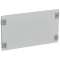 Plastron plein métal 1/4 tour pour coffrets et armoires XL³400 - hauteur 300mm