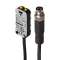Détecteur capacitif de niveau rectangle pl suppression 1er plan NPN NO, cab+con