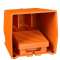 Preventa XPER - inter. à pied - simple - avec capot - métal.- orange - 2O+2F|Schneider Electric-SCHXPER611