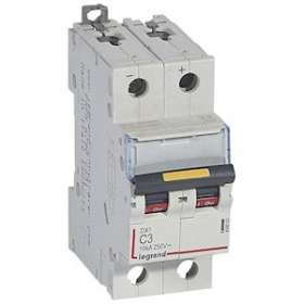 Disjoncteur DX³ 16kA - vis/vis - courant continu - 3A - courbe C - 2 modules|Legrand-LEG409563