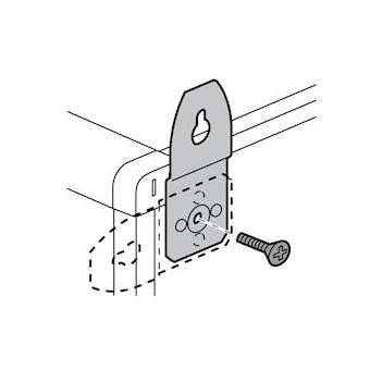 Pattes de fixation murale métal (4) - pour coffrets et armoires IP43|Legrand-LEG020100
