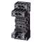 Socle d'embrochage p.fixation sur rail DIN pour